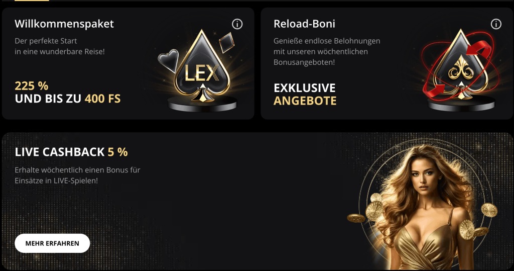 bonus lex casino