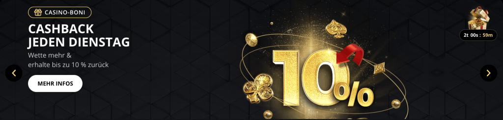 cashback jeden dienstag lex casino